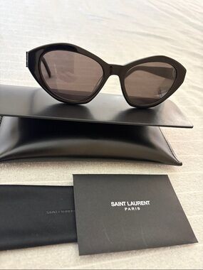 Saint Laurent Black Oversized Sunglasses